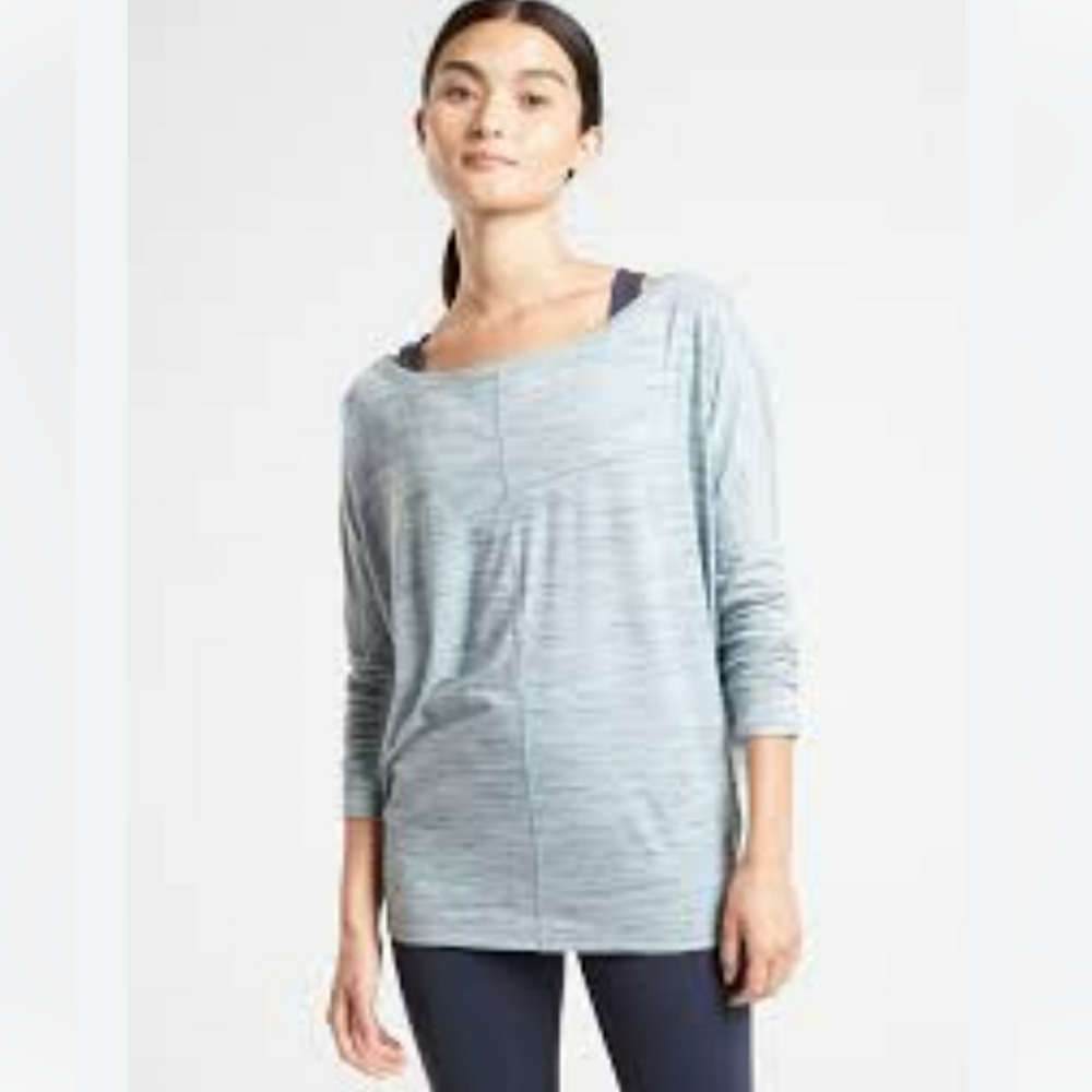 Athleta Flow Top Essence Spacedye Size Small